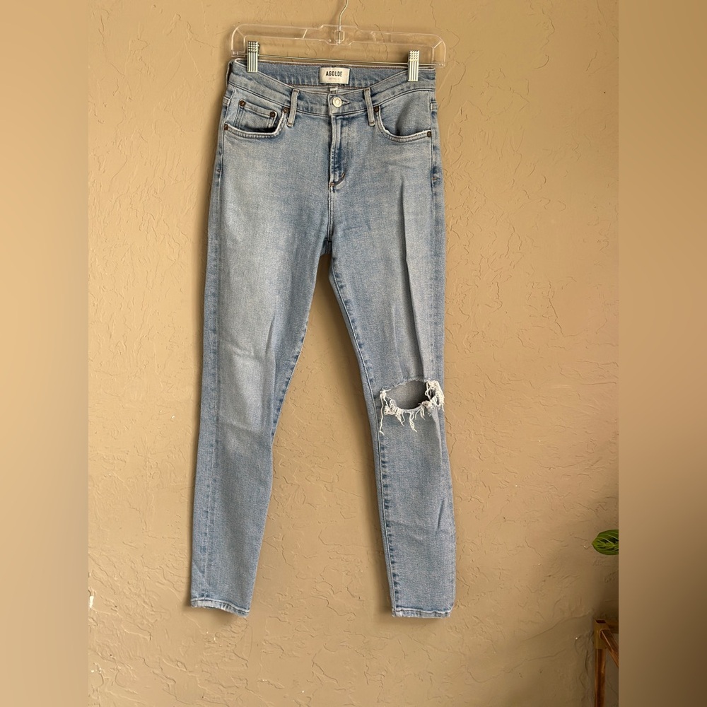 Agolde Light‎ Blue Distressed Jeans Sophie size 26
